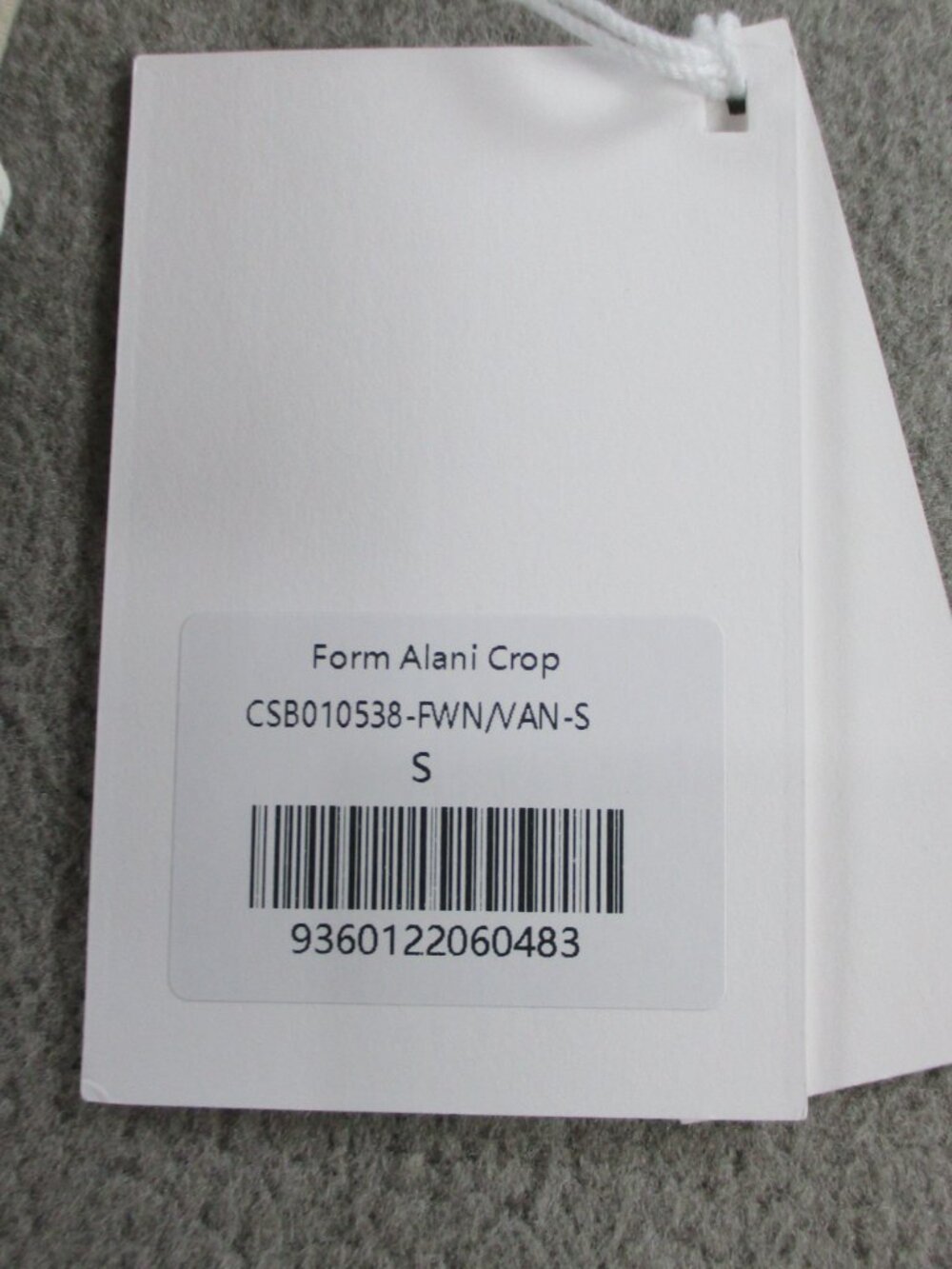 CSB Crop Shop Boutique Form Alani Crop Top Womens Small Two Tone Vanilla NEW - Picture 7 of 10